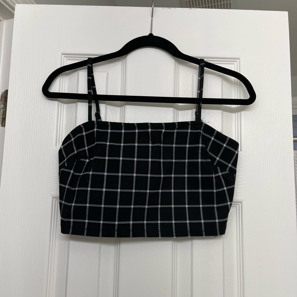 Black and White Forever 21 Tank Top
